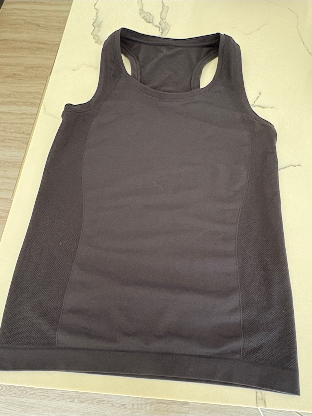 Sweaty Betty Black Racerback Training Tank.  Mesh side panels. XS. Fits like S.